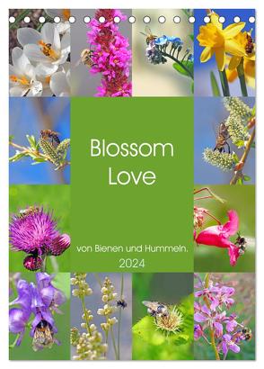 Blossom Love, von Bienen und Hummeln (Tischkalender 2024 DIN A5 hoch), CALVENDO Monatskalender von VogtArt,  VogtArt