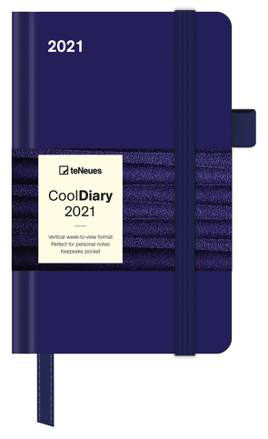 Blue 2021 – Diary – Buchkalender – Taschenkalender – 9×14