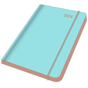 BLUE SPRUCE 2024 – Diary – Buchkalender – Taschenkalender – 12×17