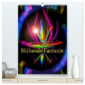 Blühende Fantasie – Digitalkunst (hochwertiger Premium Wandkalender 2024 DIN A2 hoch), Kunstdruck in Hochglanz von Zettl,  Walter