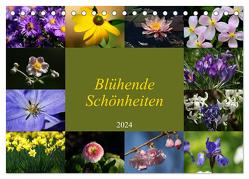 Blühende Schönheiten 2024 (Tischkalender 2024 DIN A5 quer), CALVENDO Monatskalender von Hebgen,  Peter