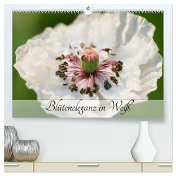 Blüteneleganz in Weiß (hochwertiger Premium Wandkalender 2024 DIN A2 quer), Kunstdruck in Hochglanz von Kruse,  Gisela