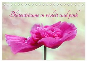 Blütenträume in violett und pink (Tischkalender 2024 DIN A5 quer), CALVENDO Monatskalender von Sarnade,  Sarnade