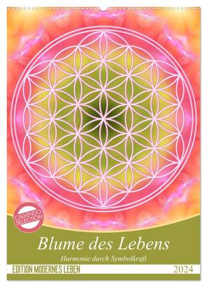Blume des Lebens – Harmonie durch Symbolkraft (Wandkalender 2024 DIN A2 hoch), CALVENDO Monatskalender von Shayana Hoffmann,  Gaby