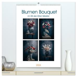 Blumen Bouquet (hochwertiger Premium Wandkalender 2024 DIN A2 hoch), Kunstdruck in Hochglanz von Gierok / Magic Artist Design,  Steffen