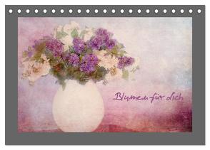 Blumen für dich (Tischkalender 2024 DIN A5 quer), CALVENDO Monatskalender von Hultsch,  Heike
