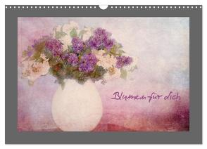 Blumen für dich (Wandkalender 2024 DIN A3 quer), CALVENDO Monatskalender von Hultsch,  Heike