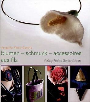 Blumen-schmuck-accessoires aus filz von Wolk-Gerche,  Angelika