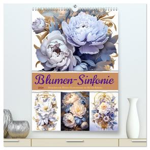 Blumen-Sinfonie (hochwertiger Premium Wandkalender 2024 DIN A2 hoch), Kunstdruck in Hochglanz von Gierok-Latniak ; Magic Artist Design,  Steffen