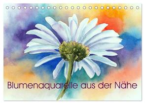 Blumenaquarelle aus der Nähe (Tischkalender 2024 DIN A5 quer), CALVENDO Monatskalender von Krause,  Jitka