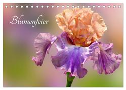 Blumenfeier (Tischkalender 2024 DIN A5 quer), CALVENDO Monatskalender von Livingvisions,  Livingvisions