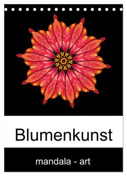 Blumenkunst – mandala-art (Tischkalender 2024 DIN A5 hoch), CALVENDO Monatskalender von Wurster,  Beate