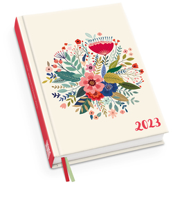 Blumenwiese Taschenkalender 2023 – Blumen-Design – Terminplaner mit Wochenkalendarium – Format 11,3 x 16,3 cm