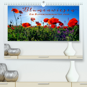 Blumenwiesen – ein blütenzauberhaftes Jahr (Premium, hochwertiger DIN A2 Wandkalender 2022, Kunstdruck in Hochglanz) von Roder,  Peter