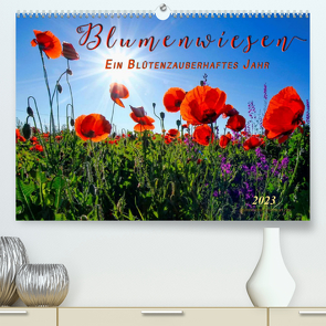 Blumenwiesen – ein blütenzauberhaftes Jahr (Premium, hochwertiger DIN A2 Wandkalender 2023, Kunstdruck in Hochglanz) von Roder,  Peter