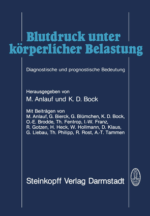 Blutdruck unter körperlicher Belastung von Anlauf,  M., Bock,  K. D.