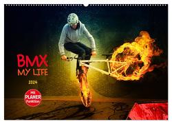 BMX My Life (Wandkalender 2024 DIN A2 quer), CALVENDO Monatskalender von Meutzner,  Dirk