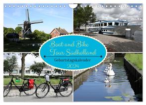 Boat and Bike Tour Südholland Geburtstagskalender (Wandkalender 2024 DIN A4 quer), CALVENDO Monatskalender von Gayde,  Frank