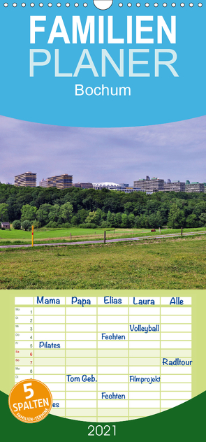 Bochum – Familienplaner hoch (Wandkalender 2021 , 21 cm x 45 cm, hoch) von Reschke,  Uwe