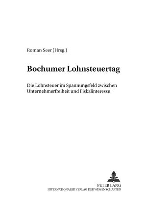 Bochumer Lohnsteuertag von Seer,  Roman