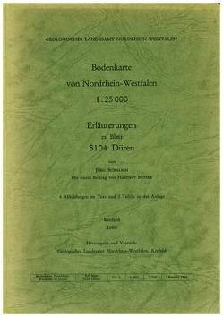 Bodenkarten von Nordrhein-Westfalen 1:25000 / Düren von Butzke,  Hartmut, Schalich,  Jörg