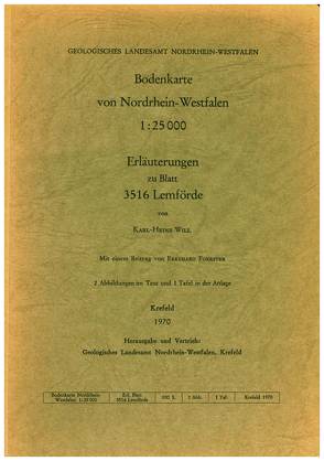 Bodenkarten von Nordrhein-Westfalen 1:25000 / Lemförde von Foerster,  Ekkehard, Will,  Karl H