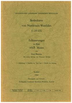 Bodenkarten von Nordrhein-Westfalen 1:25000 / Moers von Butzke,  Hartmut, Mertens,  Hans