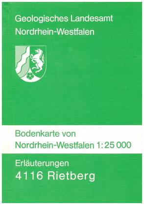 Bodenkarten von Nordrhein-Westfalen 1:25000 / Rietberg von Butzke,  Hartmut, Foerster,  Ekkehard, Mertens,  Hans