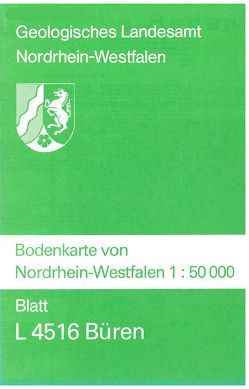 Bodenkarten von Nordrhein-Westfalen 1:50000 / Büren von Erkwoh,  Frank D, Hellmich,  Wolfgang