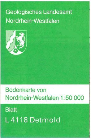 Bodenkarten von Nordrhein-Westfalen 1:50000 / Detmold von Dubber,  Hans J