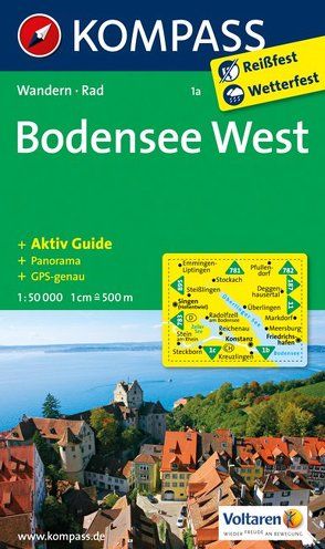 KOMPASS Wanderkarte Bodensee West von KOMPASS-Karten GmbH