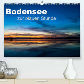 Bodensee zur blauen Stunde (Premium, hochwertiger DIN A2 Wandkalender 2023, Kunstdruck in Hochglanz) von Kunze,  Marc