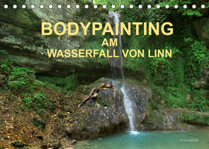 BODYPAINTING AM WASSERFALL VON LINN (Tischkalender 2022 DIN A5 quer) von & Romana Lara,  fru.ch