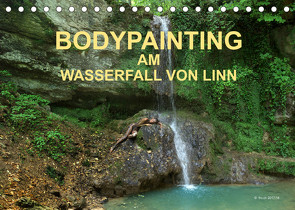 BODYPAINTING AM WASSERFALL VON LINN (Tischkalender 2023 DIN A5 quer) von & Romana Lara,  fru.ch