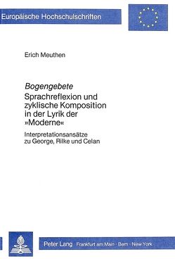 Bogengebete von Meuthen,  Erich