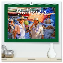 Bolivien – Marktimpressionen (hochwertiger Premium Wandkalender 2024 DIN A2 quer), Kunstdruck in Hochglanz von Hackstein,  Bettina