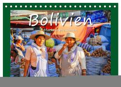 Bolivien – Marktimpressionen (Tischkalender 2024 DIN A5 quer), CALVENDO Monatskalender von Hackstein,  Bettina