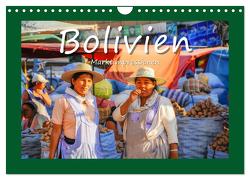 Bolivien – Marktimpressionen (Wandkalender 2024 DIN A4 quer), CALVENDO Monatskalender von Hackstein,  Bettina