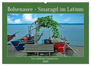 Bolsenasee Smaragd im Latium (Wandkalender 2024 DIN A2 quer), CALVENDO Monatskalender von Kleemann,  Claudia
