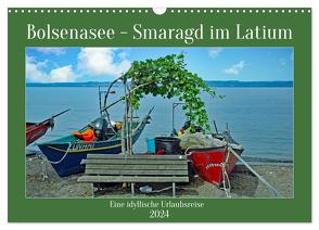 Bolsenasee Smaragd im Latium (Wandkalender 2024 DIN A3 quer), CALVENDO Monatskalender von Kleemann,  Claudia