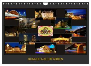 BONNER NACHTFARBEN (Wandkalender 2024 DIN A4 quer), CALVENDO Monatskalender von Bonn,  BRASCHI