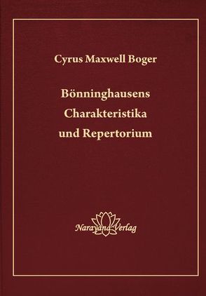 Bönninghausens Charakteristika von Boger,  Cyrus Maxwell