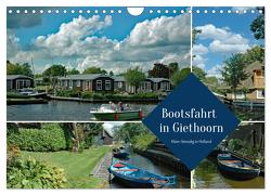 Bootsfahrt in Giethoorn (Wandkalender 2024 DIN A4 quer), CALVENDO Monatskalender von Kleemann,  Claudia