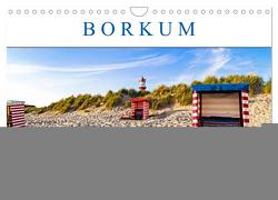 Borkum Inselpanorama (Wandkalender 2024 DIN A4 quer), CALVENDO Monatskalender von Dreegmeyer,  Andrea