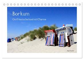 Borkum – Ostfriesische Insel mit Charme (Tischkalender 2024 DIN A5 quer), CALVENDO Monatskalender von Sucker,  Anja
