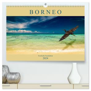 Borneo – Exotische Faszination (hochwertiger Premium Wandkalender 2024 DIN A2 quer), Kunstdruck in Hochglanz von Wünsche,  Arne