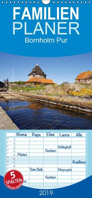 Bornholm Pur – Familienplaner hoch (Wandkalender 2019 , 21 cm x 45 cm, hoch) von Prescher,  Werner