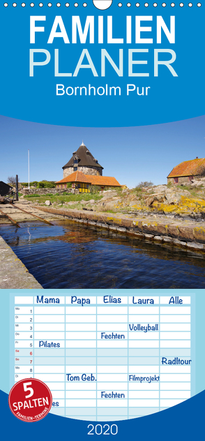 Bornholm Pur – Familienplaner hoch (Wandkalender 2020 , 21 cm x 45 cm, hoch) von Prescher,  Werner