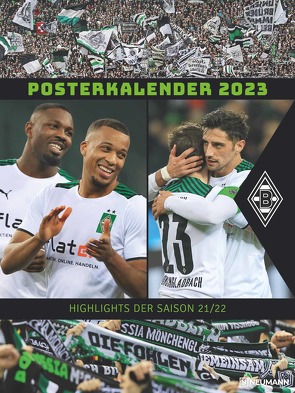 Borussia Mönchengladbach 2023 – Wandkalender XL – Fußballkalender – Fankalender – 48×64 – Sport
