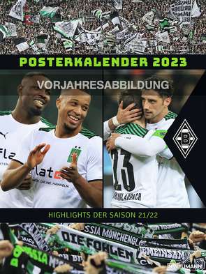 Borussia Mönchengladbach 2024 – Wandkalender XL – Fußballkalender – Fankalender – 48×64 – Sport
